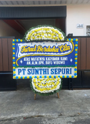 Papan Bunga Duka di Kima Atas